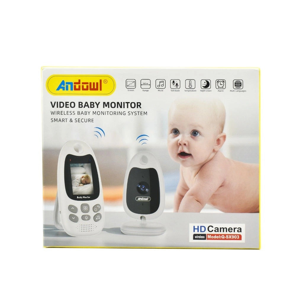 Trade Shop - Baby Monitor Wireless 2" Hd Monitoraggio Bambino A 2 Vie Bidirezionale Q-sx903 -
