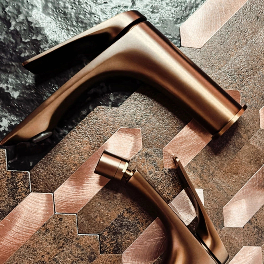 Rubinetto Da Bagno Rea Avalon Copper Brush High