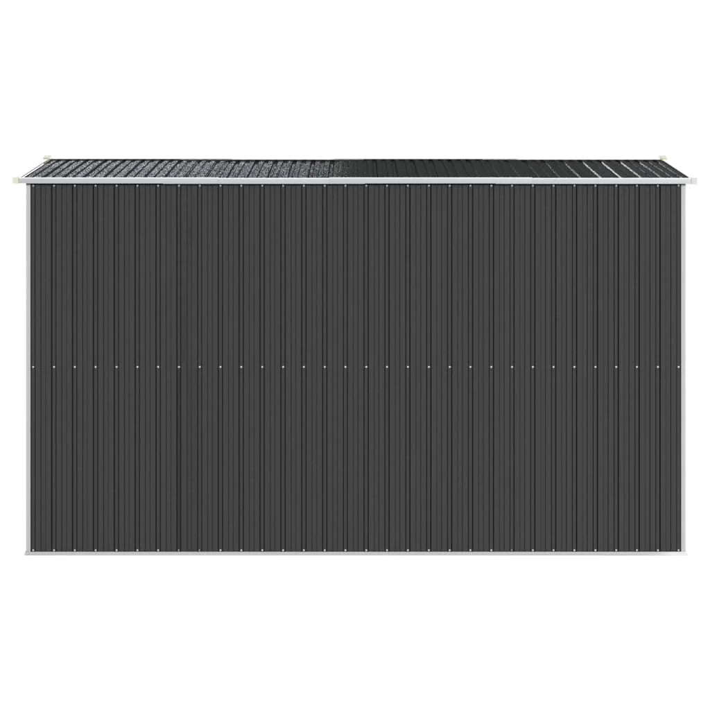 Casetta da giardino cabina ripostiglio casetta da esterno robusta casetta per attrezzi 192 x 357 x 223 cm acciaio zincato antracite 02_0022198