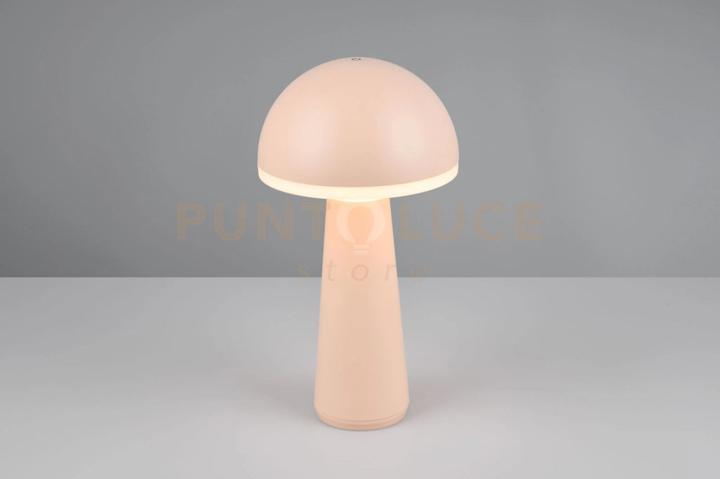 FUNGO LAMPADA DA TAVOLO RICARICABILE SABBIA REGOLAZIONE INTESITA' E TEMPERATURA DI COLORE 3.000K - 4.000K - 6.500K IP 54 H.31CM LED 2W 200lm, 3000+4000+6500K