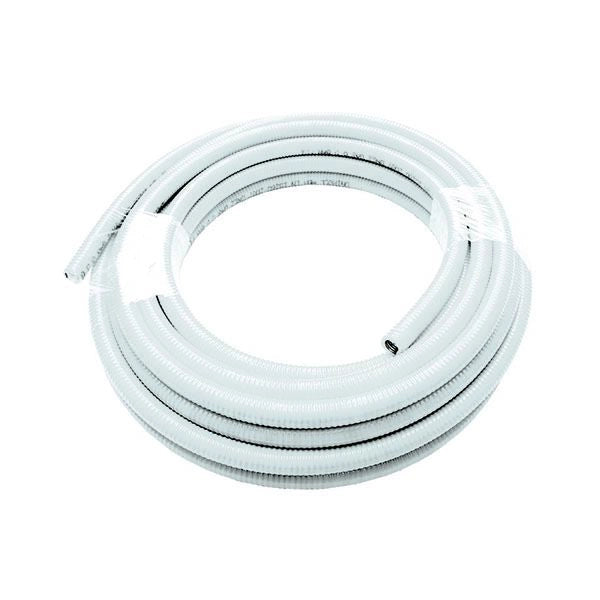 Tubo flessibile inox uniroll da 20 mt. 1" per acqua ricoperto bianco