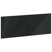 Testiera da Muro HAARLEM Nero Legno ingegnerizzato 896956