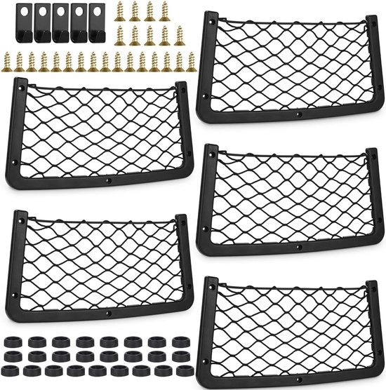 Impianti di ancoraggio per auto - Set da 5, 36 x 18 cm, Inclusi chiodi e viti