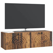 Mobile TV da Muro | Armadietto TV | Mobile Porta TV Legno antico 98 x 31 x 30 cm