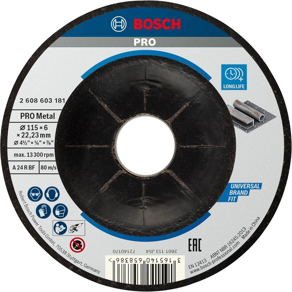 Bosch MOLA SBAVO D. 115 X 22,23 X 6,0 MM, C.DEPRESSO, ME