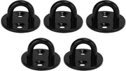 Oggetto di supporto per lampada da soffitto a forma di U in acciaio inossidabile per installazione su soffitto e parete, nero, 5 pezzi, compatibile con lampade da soffitto a forma di cappello