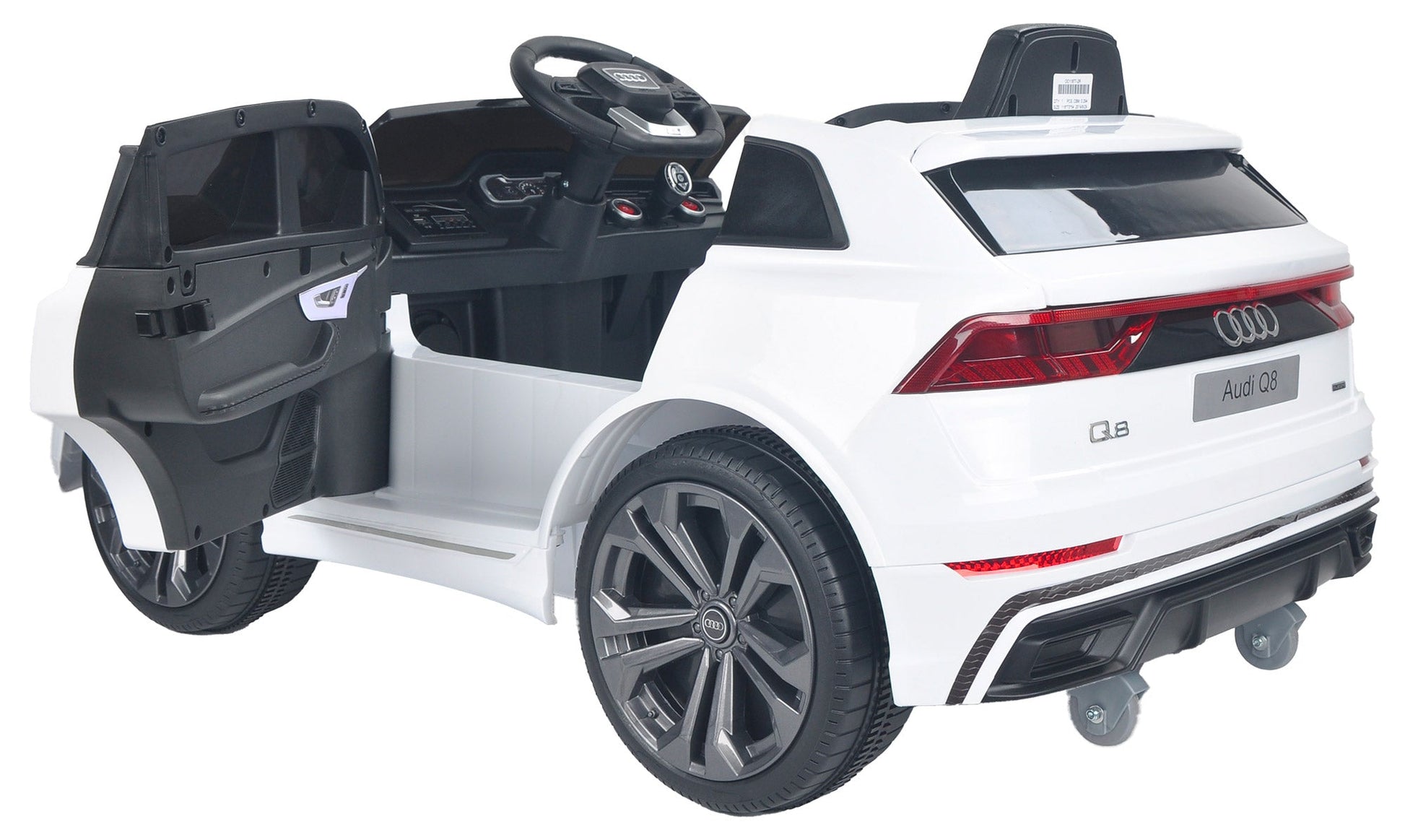 Macchina Elettrica per Bambini 12V con Licenza Audi Q8 Bianca