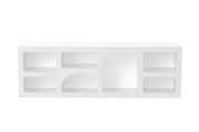 Credenza in legno "Ferlis" - 160 x 40 x 51 cm - Bianco