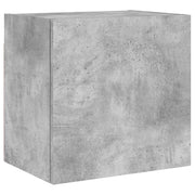 Mobile TV multimediale mensola TV credenza TV montaggio a parete adatto per sala da pranzo soggiorno camera da letto 40,5 x 30 x 40 cm legno ingegnerizzato grigio 02_0027781