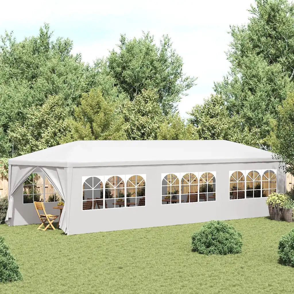 Tenda per Feste-Tenda Gazebo 3x9 m Bianca