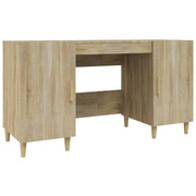 Scrivania | Tavolo da Ufficio Rovere Sonoma 140x50x75 cm in Legno Multistrato