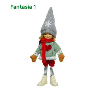 BAMBINI TESSUTO 25CM BIANCHI