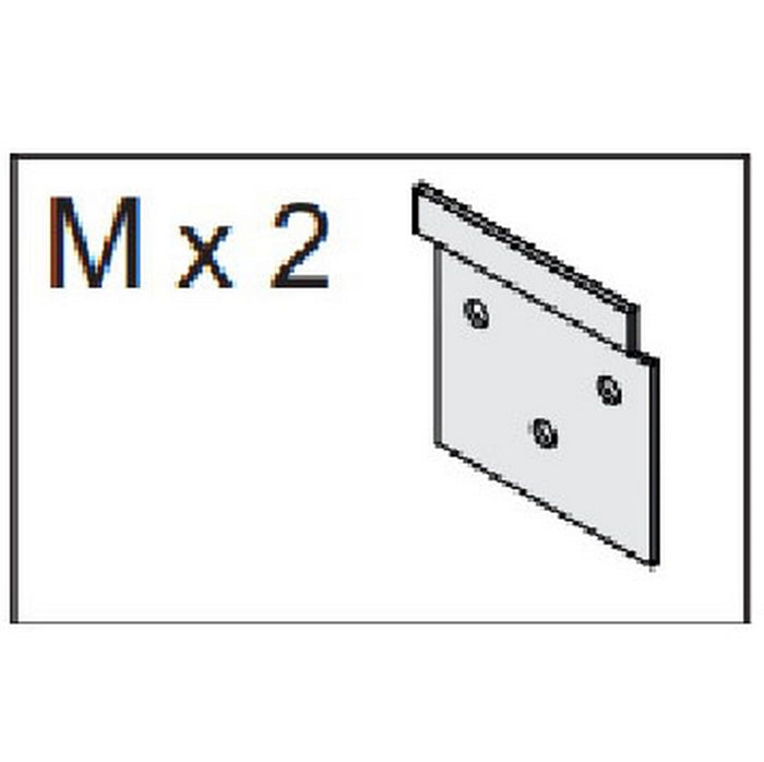 1coppia piastra mx2 x kit mobile bagno aruba cod:ferx.603045