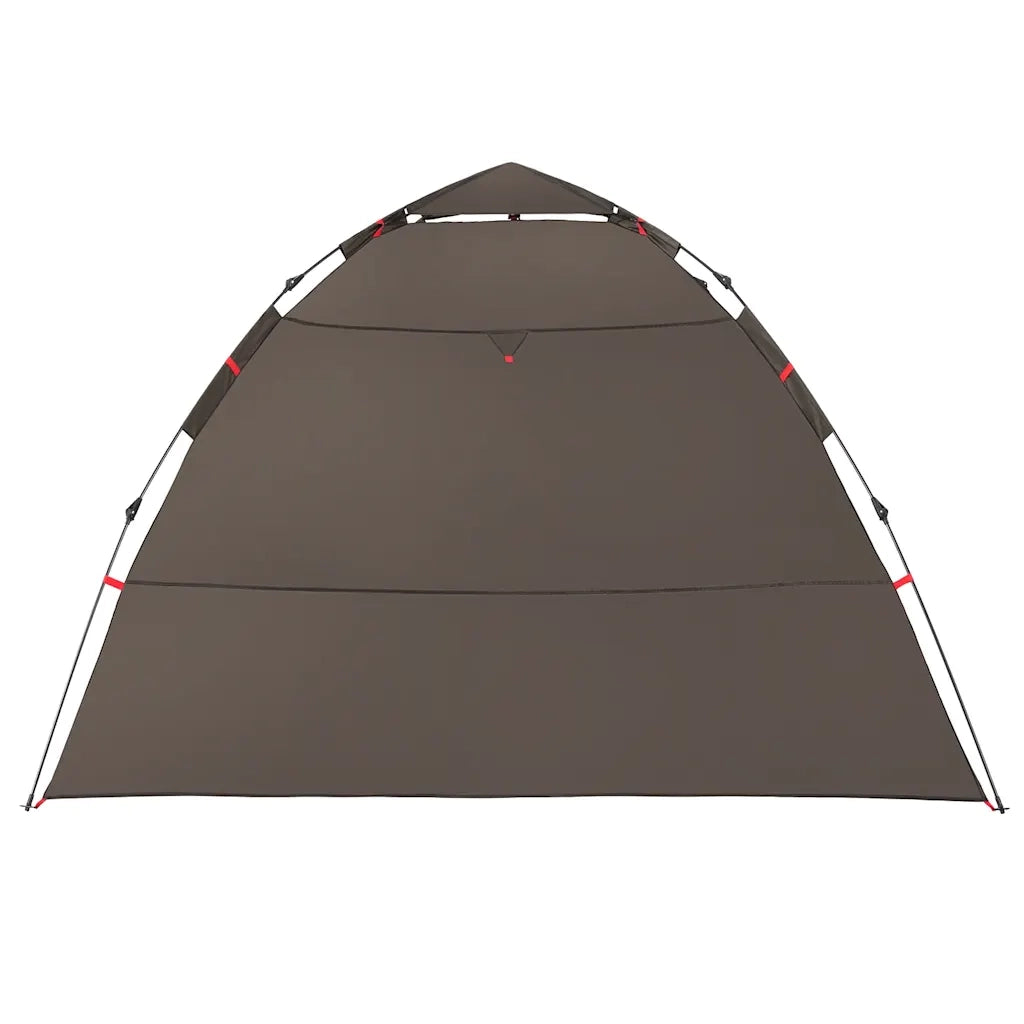Tenda da Pesca 4 Persone-Tenda da campeggio Marrone a Rilascio Rapido 245962