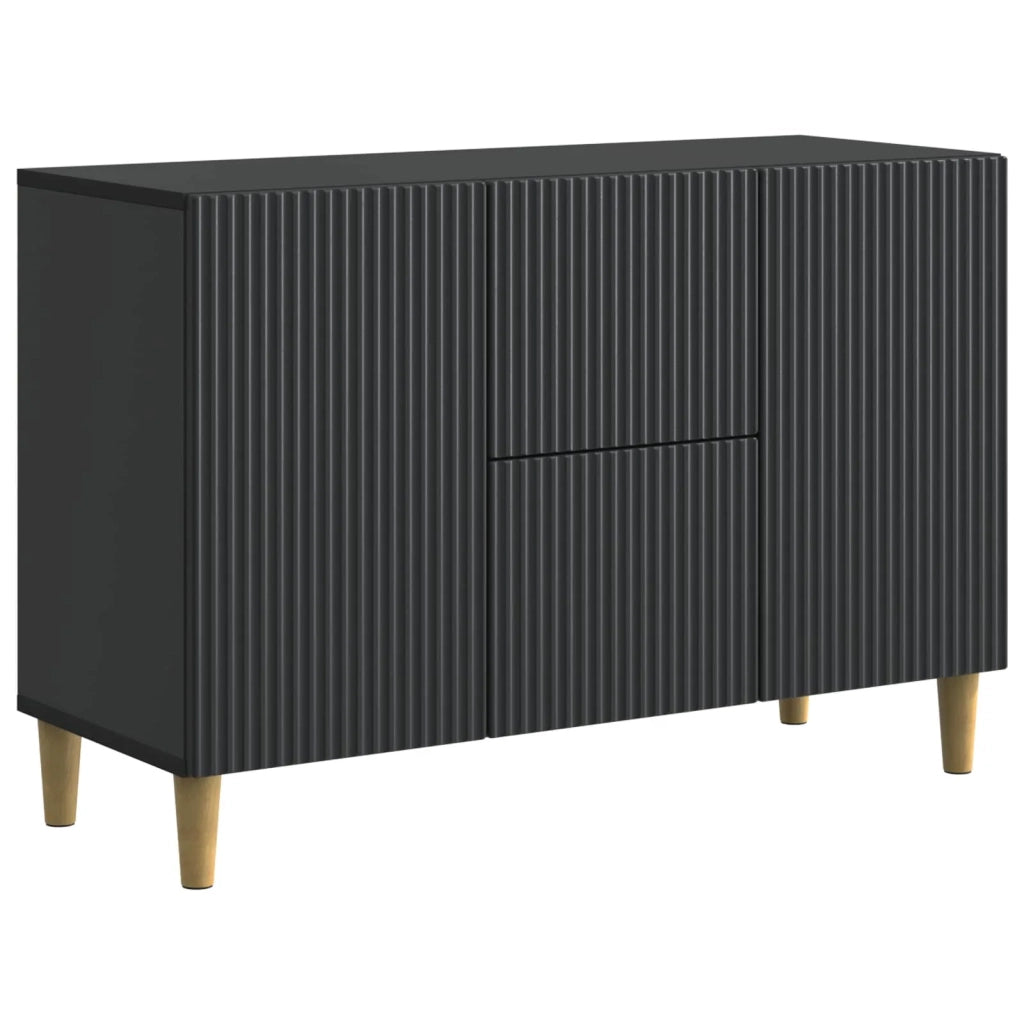Credenza | Madia | Buffet da pranzo | Armadio da pranzo Nero 89 x 34,5 x 60 cm Legno ingegnerizzato