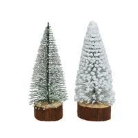 Mini Albero Con Base In Legno