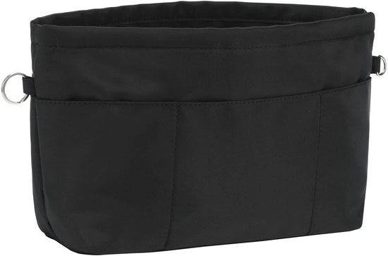 Organizzatore di Tasca per Borse con Tasca Interna e Hanger per Chiavi, Nero, Medio