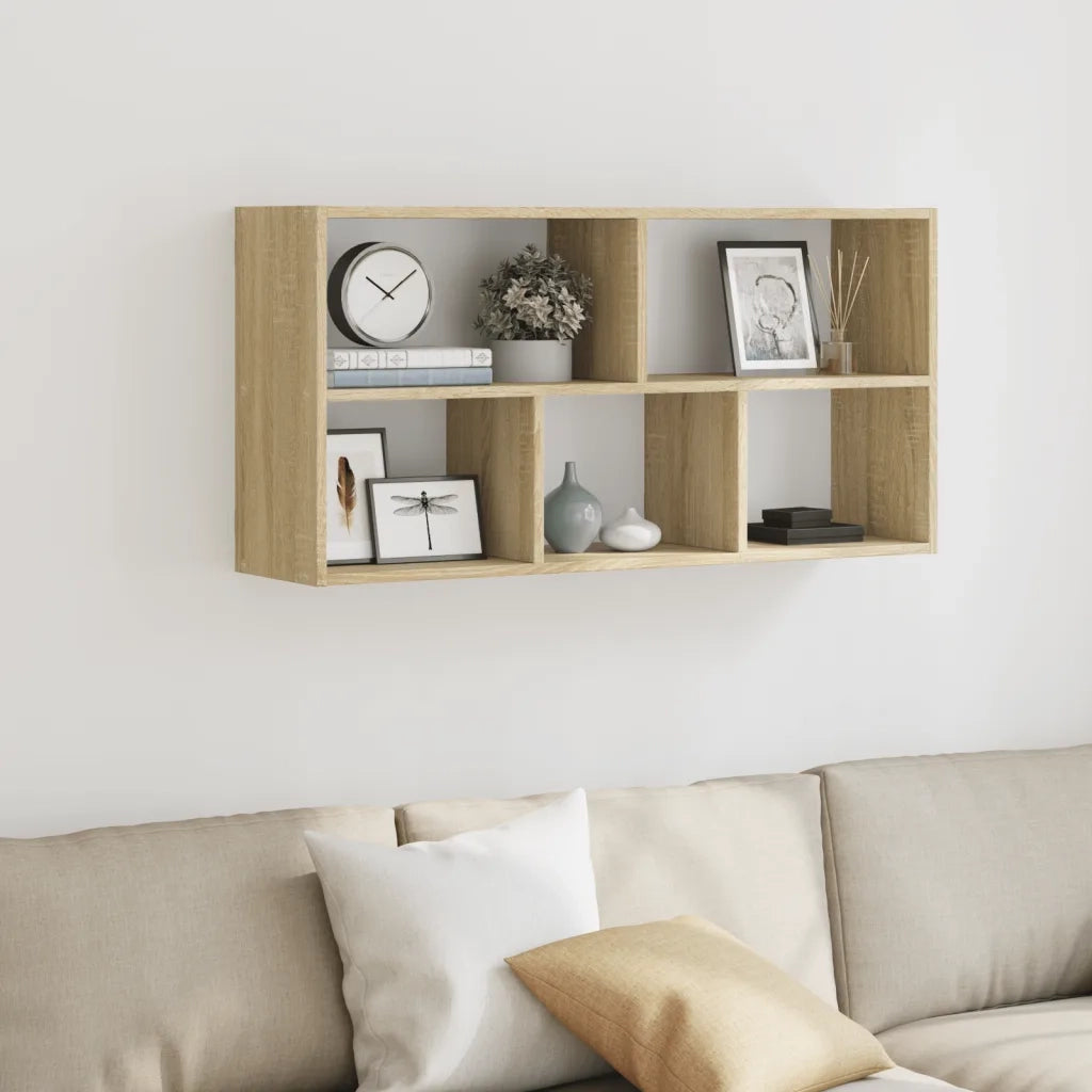 vidaXL Scaffale a Parete Rovere Sonoma 100x25x50 cm Legno Multistrato