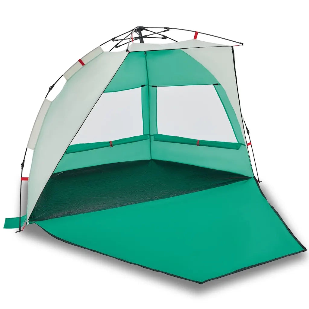 Tenda da Spiaggia 2 Persone-Tenda da campeggio Verde Rilascio Rapido Impermeabile 849838