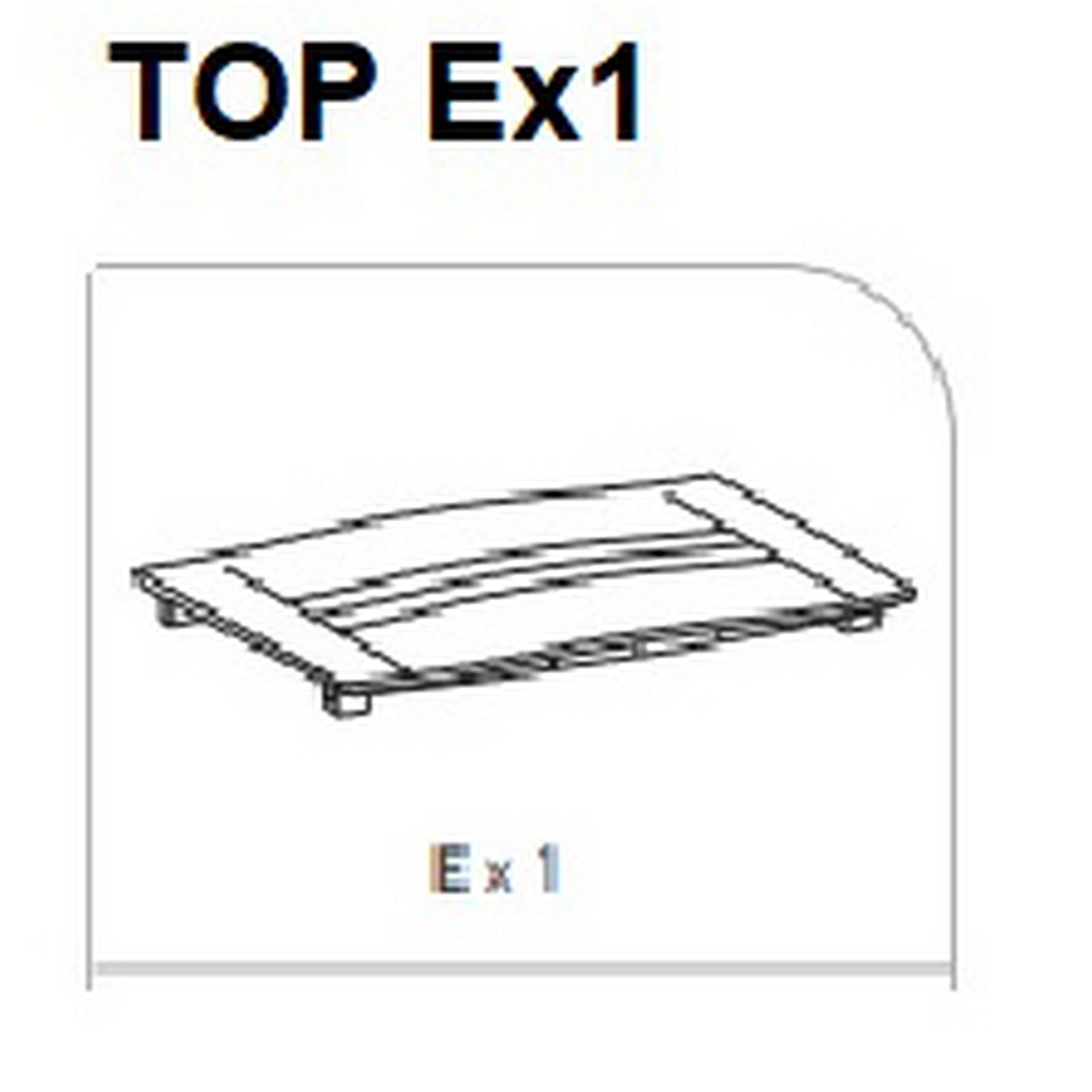 top superiore ex1 per armadio keter top rattan brown cod:ferx.603118