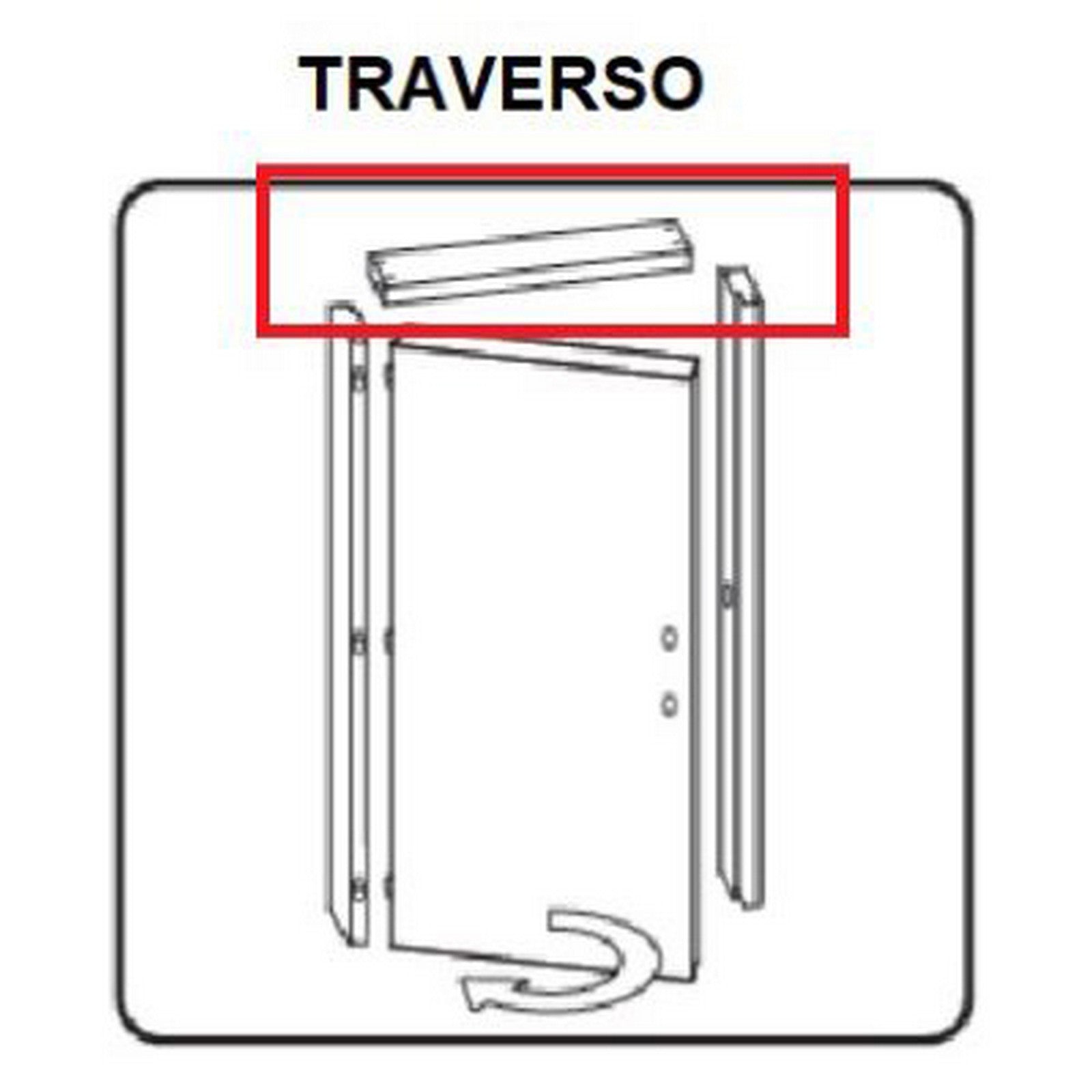 traverso battente per porta microtec ciliegio 210x80 cm cod:ferx.603129