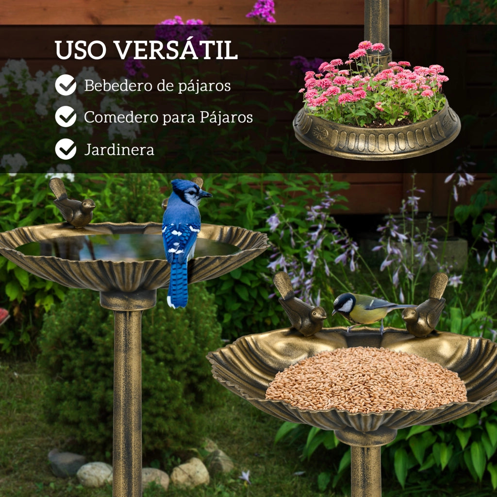Fontana da Giardino Conchiglia ¨C Xylo ¨C Effetto Bronzo Anticato 81cm