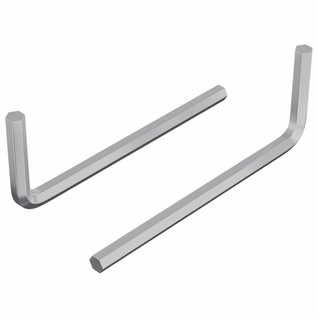 Chiave Esagonale 2 pz Argento 22 x 66 mm Acciaio CFW4622331