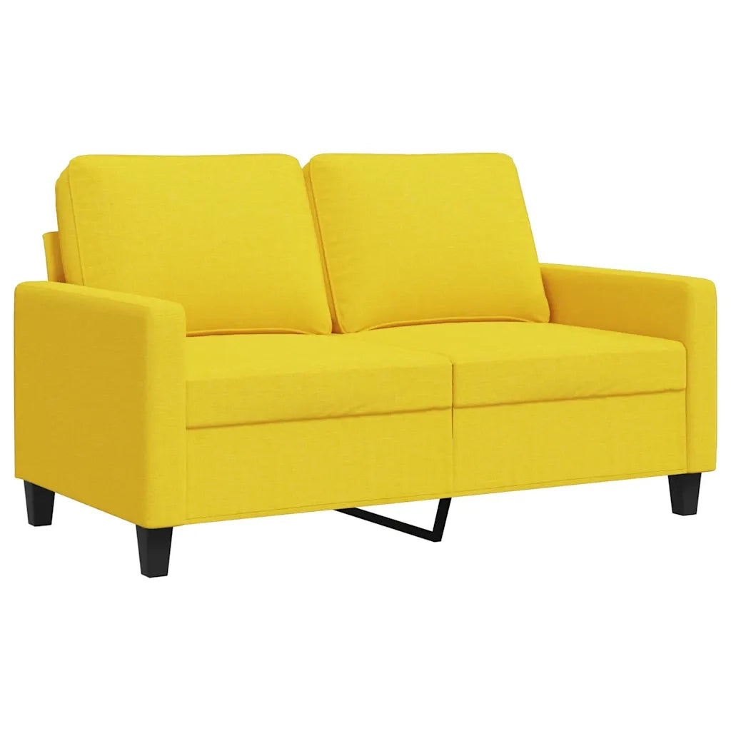 Divano a 2 Posti-Sofa 2 Posti Giallo Chiaro 120 cm in Tessuto 942323