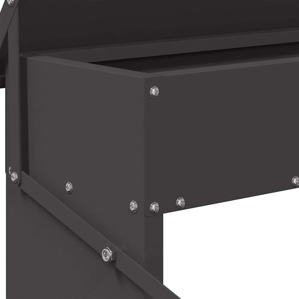 Mangiatore a Pedale per Pollo Nero 48,5 x 39,5 x 19 cm CFW2730159