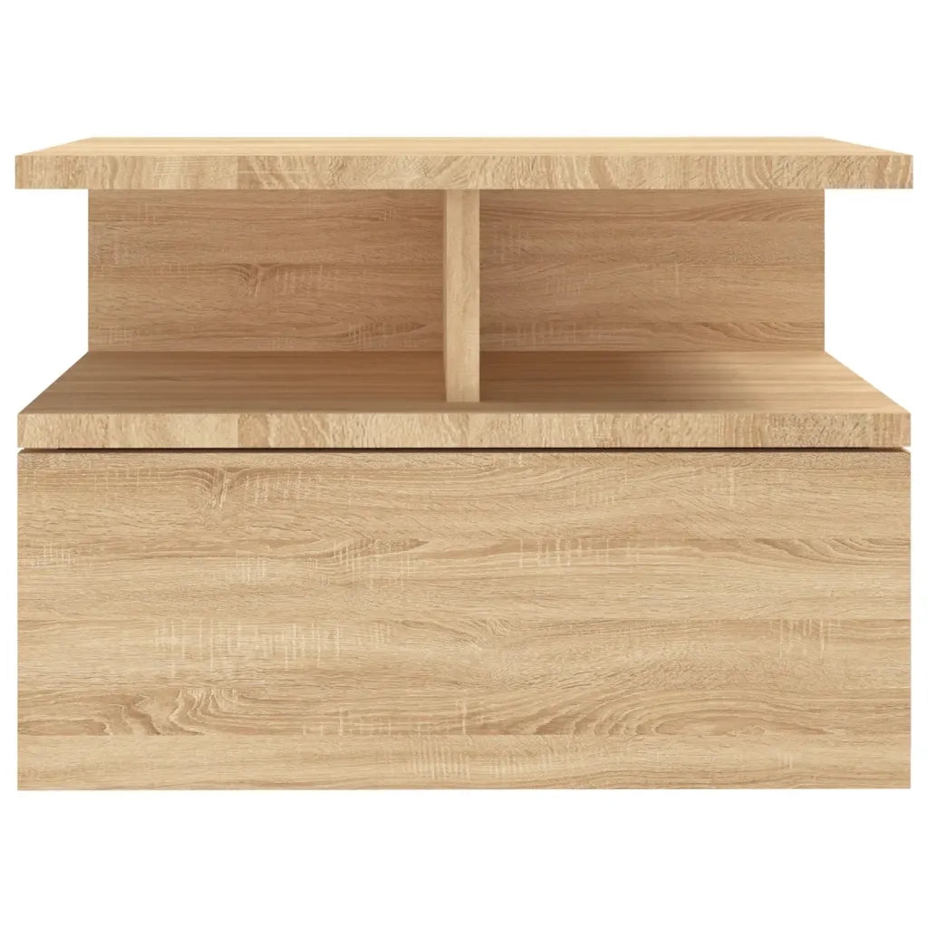 Comodini Pensili 2pz Rovere Sonoma 40x31x27cm Legno Multistrato 800412