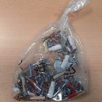 accessori montaggio per kit tavolo kendra mm 90x140/190x78 bianco/cemento cod:ferx.603255