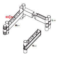 cintura m per armadio terry wave 1 ante cm 35x44x181h tuttopiani 2350ruw cod:ferx.603271