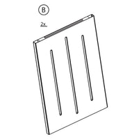 pannello posteriore b per armadio rattan cm.65x45x172h cod:ferx.603298