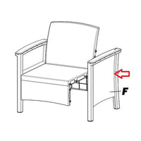 fianco f per salotto resina venezia 4pz marrone cod:ferx.603358