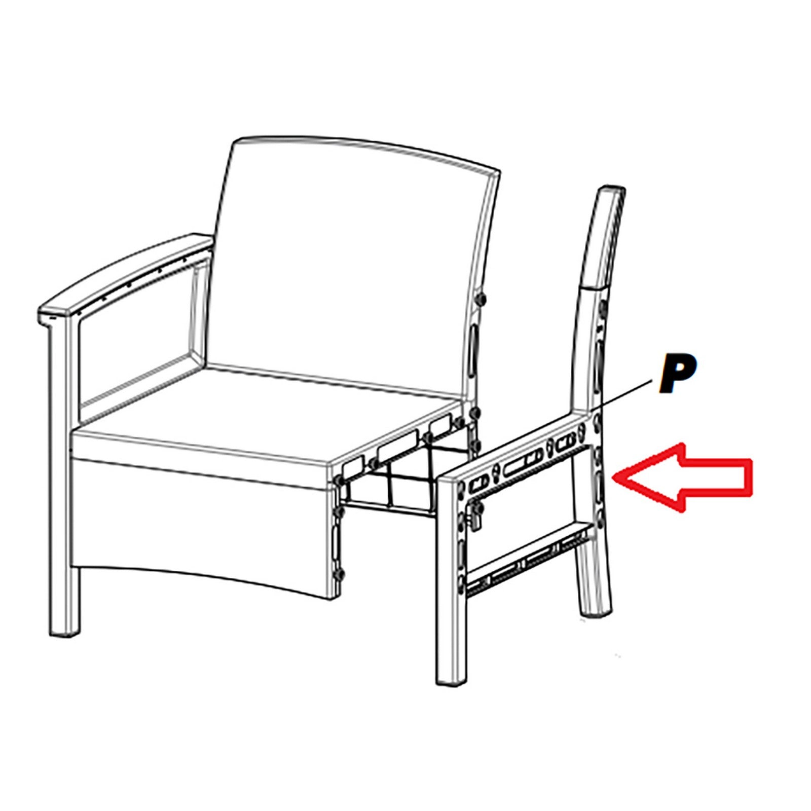particolare p per salotto resina venezia 4pz marrone cod:ferx.603359