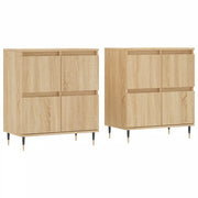 Credenze 2 pz | Madia | Buffet da pranzo | Armadio da pranzo Rovere Sonoma in Legno Multistrato