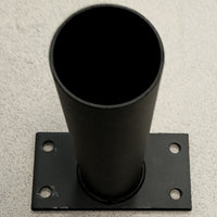 tubo base per ombrellone decorato palo alluminio nero 93x93 3x4 cm cod:ferx.603369