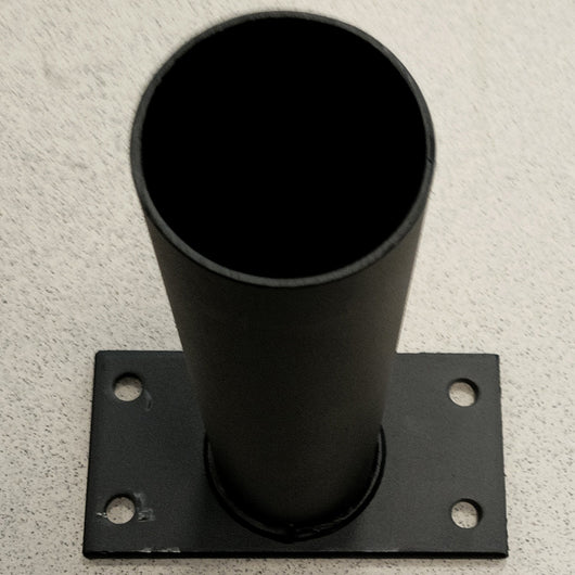 tubo base per ombrellone decorato palo alluminio nero 93x93 3x4 cm cod:ferx.603369