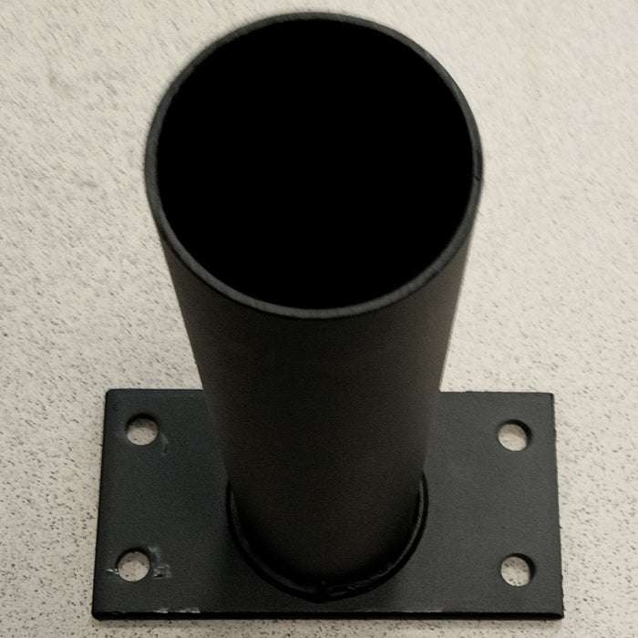 tubo base per ombrellone decorato palo alluminio nero 93x93 3x4 cm cod:ferx.603369