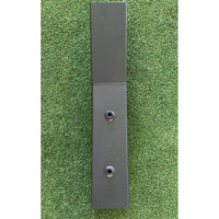 supporto palo verticale per ombrellone decorato palo alluminio nero 93x93 3x4 cm cod:ferx.603370