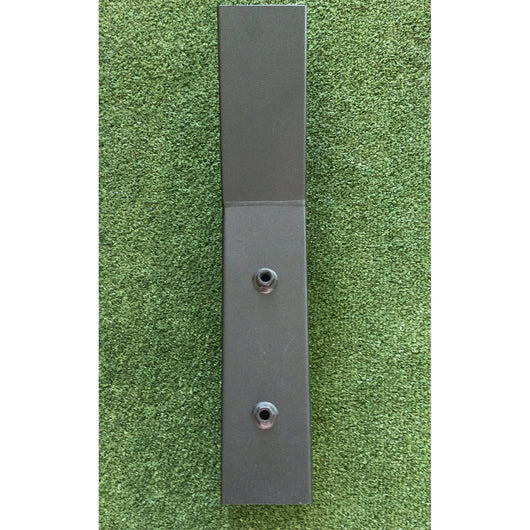 supporto palo verticale per ombrellone decorato palo alluminio nero 93x93 3x4 cm cod:ferx.603370