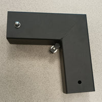 supporto palo orizzontaleverticale per ombrellone decorato palo alluminio nero 93x93 3x4 cm cod:ferx.603372