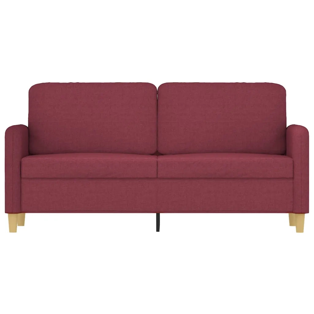 Divano a 2 Posti-Sofa 2 Posti Rosso Vino 140 cm in Tessuto 713781