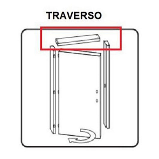 traverso battente per porta mod microtec rovere grigio cm.210x70 cod:ferx.603430