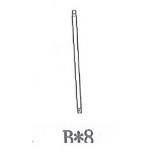 trave b per gazebo in acciaio onda mt.3,5x3,5 jdg077-1 cod:ferx.603451