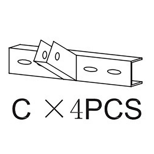 supporto c per gazebo in metallo mt.3x3 decorato ecru yf-3133b cod:ferx.603469