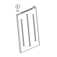 pannello laterale e per armadio rattan cm.65x45x172h cod:ferx.603472