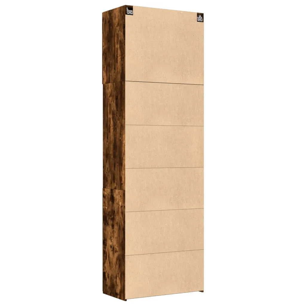 Credenza | Madia | Buffet da pranzo | Armadio da pranzo Rovere Fumo 80x42,5x249 cm in Legno Multistrato