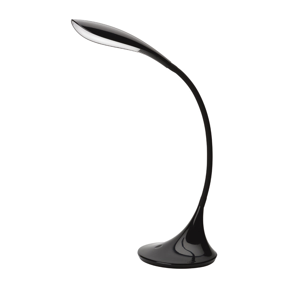 Lampada Da Scrivania Moderna Puddy Acrilico Nero Led 4,5W 3000K