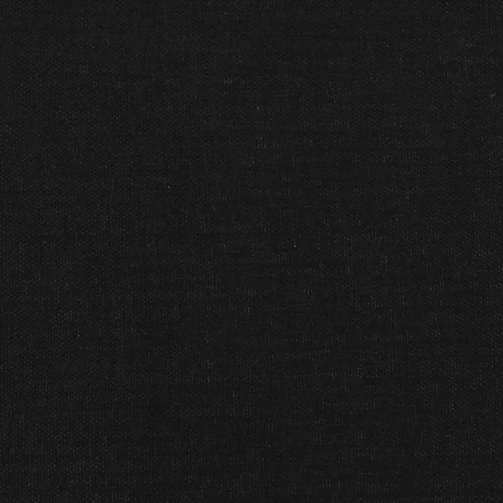 Testiera Nera 144x7x118/128 cm Tessuto 3116668